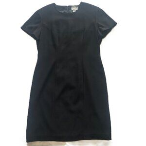 Preview Collection Ladies Dress 12 Black Formal Fully Lined Shoulder Pads NWOT